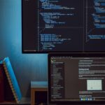 black flat screen computer monitor turned on displaying website